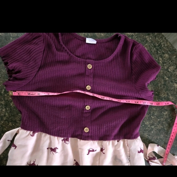Wonder nation girls dress Size XL 14/16 horses - Picture 5 of 9